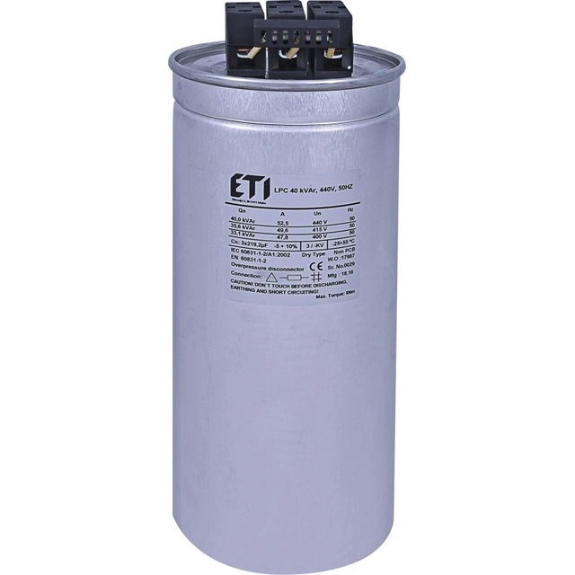 Condensador Eti-Polam LPC 50 kVAr 400V 50Hz (004656757)