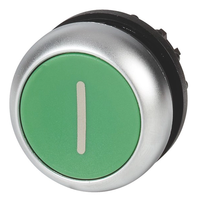 Conduce M22-D-G-X1 buton de apăsare plat verde