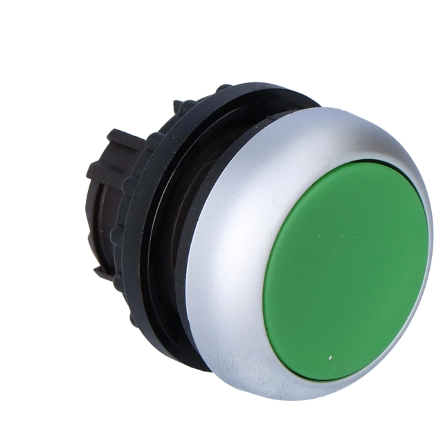 Conduire M22-D-G bouton poussoir plat vert