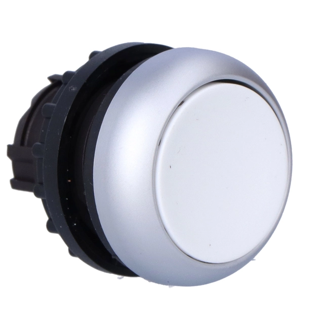 Conduire M22-D-W bouton poussoir plat blanc