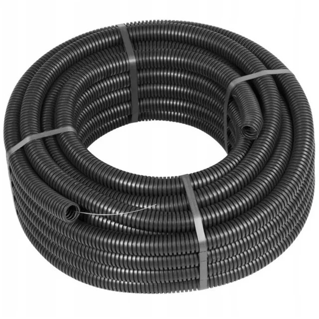 Conduit UV noir 25mm avec rouleau de télécommande 50m