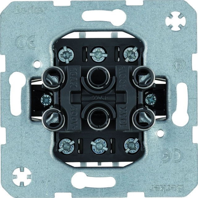 Conector 3-klawiszowy, 3-krotny, mecanismo, terminais de parafuso, One.Platform