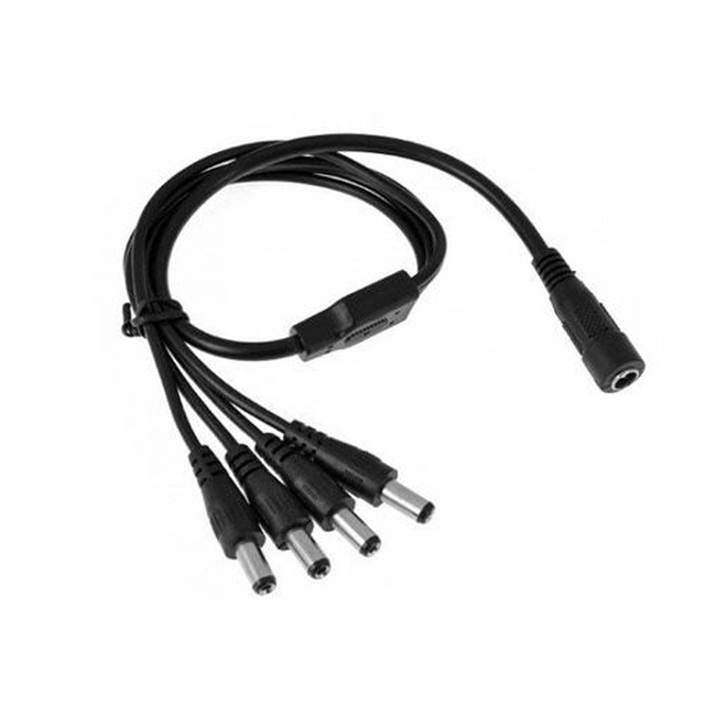 Conector de alimentação 12V, 1 Entrada MAMA, 4 Saídas TATA CA-M1T4