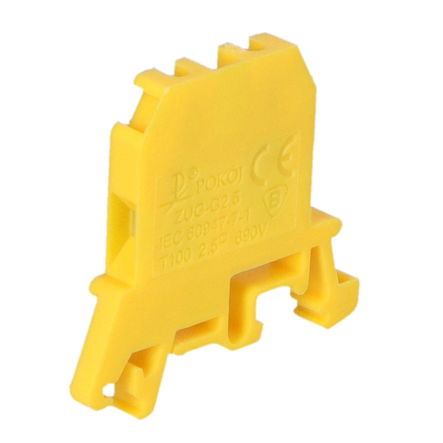 Conector de carril roscado ZUG-G2,5, amarillo