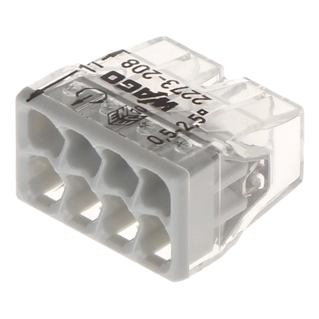 Conector de emenda compacto, 8 fios, máx. 2.5 mm² (50 unid.) - WAGO 2273-208