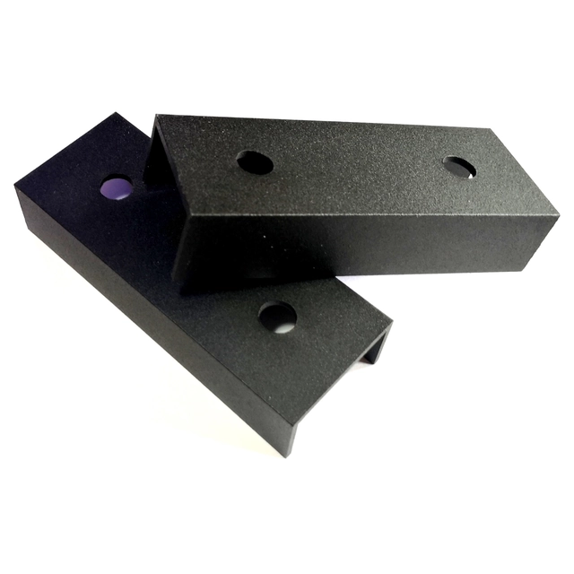 Conector de perfil 40x40 120mm preto PV