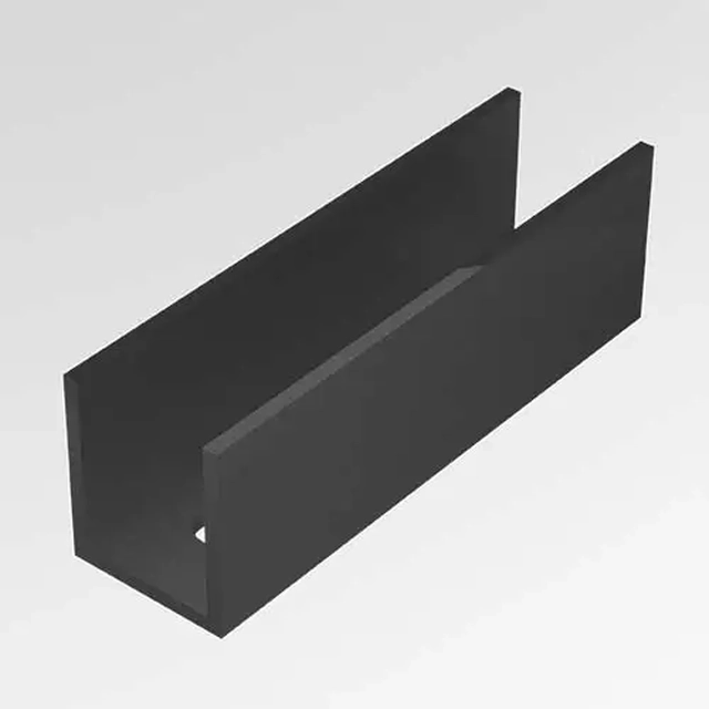 Conector de perfil de montaje de aluminio negro 40x40