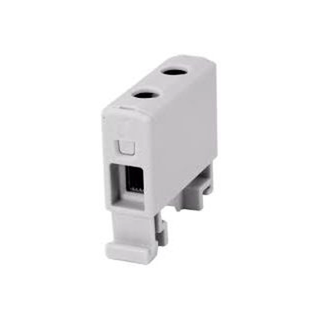 Conector de trilho MOREK Rosca AL/CU 1,5-16mm2 TS-35 1-tor 2-otw fixação OTL16 cinza (MAA1016A10)