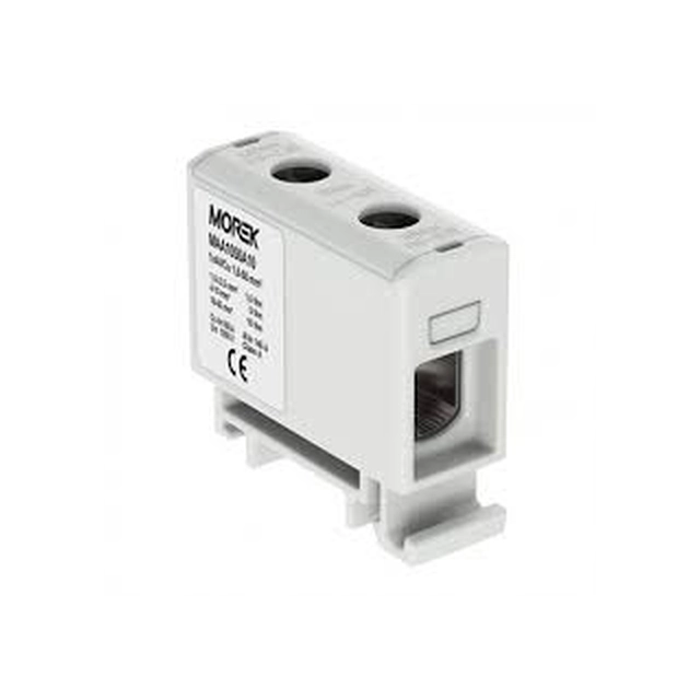 Conector de trilho MOREK Rosca AL/CU 1,5-50mm2 TS35 1-tor 2-otw fixação OTL50 cinza (MAA1050A10)