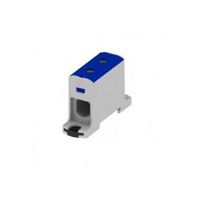 Conector de trilho MOREK Rosca AL/CU 6-95mm2 TS35 1-tor 2-otw fixação OTL95 azul (MAA1095B10)