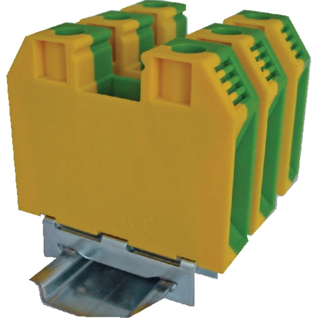 Conector de trilho rosqueado protetor Eti-Polam 35mm2 verde-amarelo VS 35 PE (003901539)