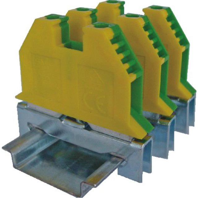 Conector de trilho rosqueado protetor Eti-Polam 4mm2 verde-amarelo VS 4 PE (003901476)