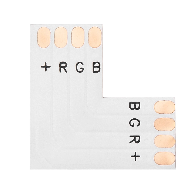 Conector para tiras de LED tipo "L" 10mm RGB 1 Art