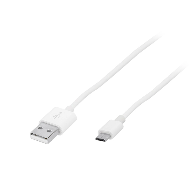 Conector USB A - micro B 1,0m blanco HQ1