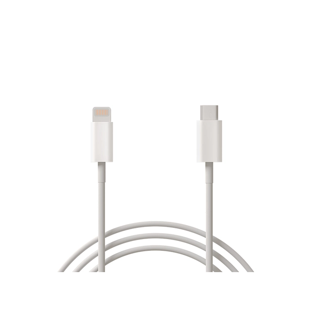 Conector USB-C -iPhone 1m alb