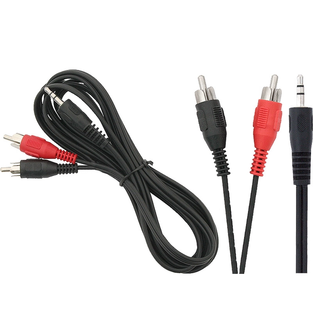 Conexiune PLUG 3,5ST-2xWTYK RCA 2,5m