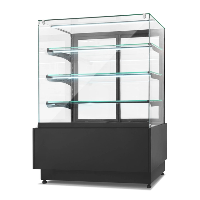 Confectionery display case neutral Dolce Visione Neutro Premium 900 | illuminated plinth | 900x690x1300 mm