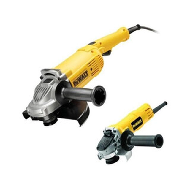 Confezione della macchina DeWalt DWE492DUO2-QS in scatola di cartone