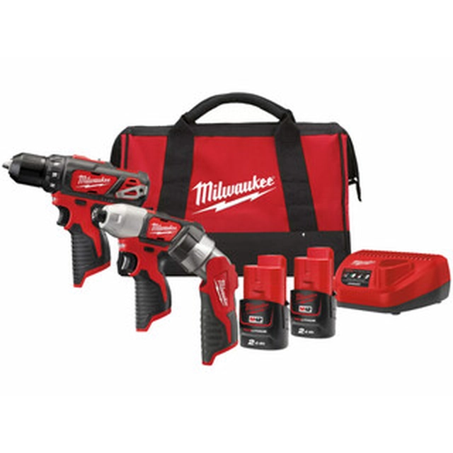 Confezione macchina Milwaukee M12BPP3A-202B in scatola di cartone