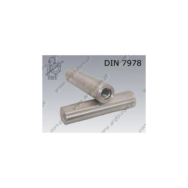 Conical pin with thread ext. 12×120 DIN 7978 A