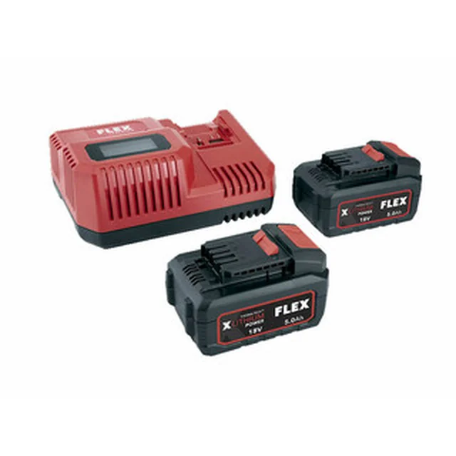 Conjunto de bateria e carregador Flex P-Set 55 R 18 V | 5 Ah