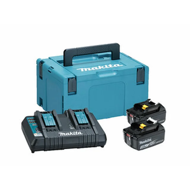 Conjunto de bateria e carregador Makita BL1830B+DC18RD 18 V | 3 Ah