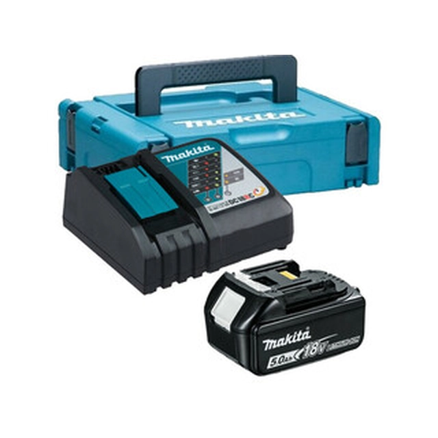 Conjunto de bateria e carregador Makita BL1850+DC18RC 18 V | 5 Ah