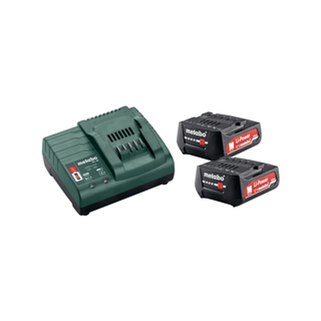 Conjunto de bateria e carregador Metabo Basic-Set 12V 2Ah 12 V | 2 Ah