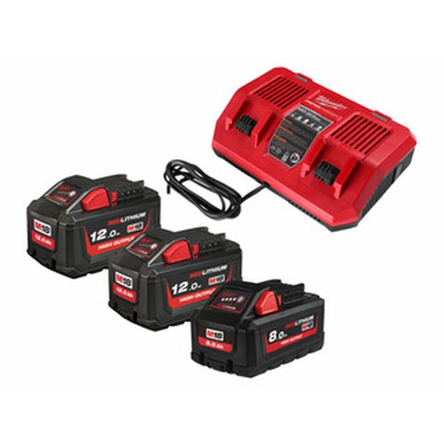 Conjunto de bateria e carregador Milwaukee M18HNRGO1-823 18 V | 12 Ah