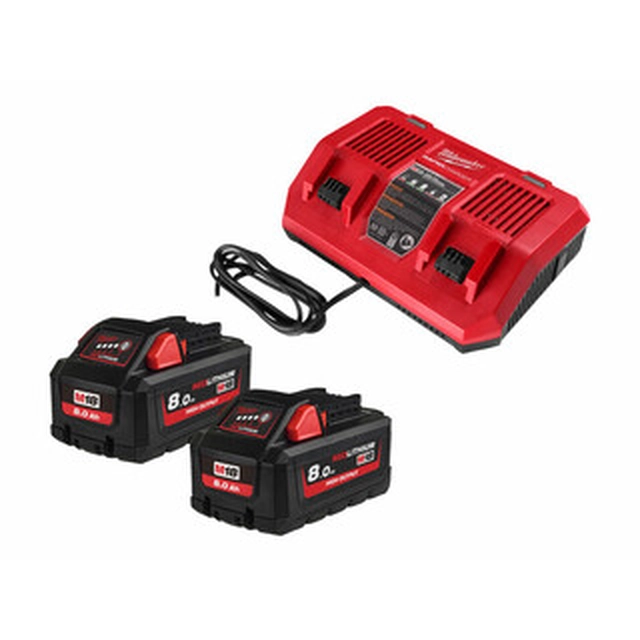 Conjunto de bateria e carregador Milwaukee M18HNRGO4-802 18 V | 8 Ah