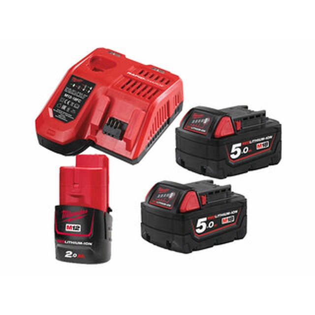 Conjunto de bateria e carregador Milwaukee M18NRG-502 18 V | 5 Ah