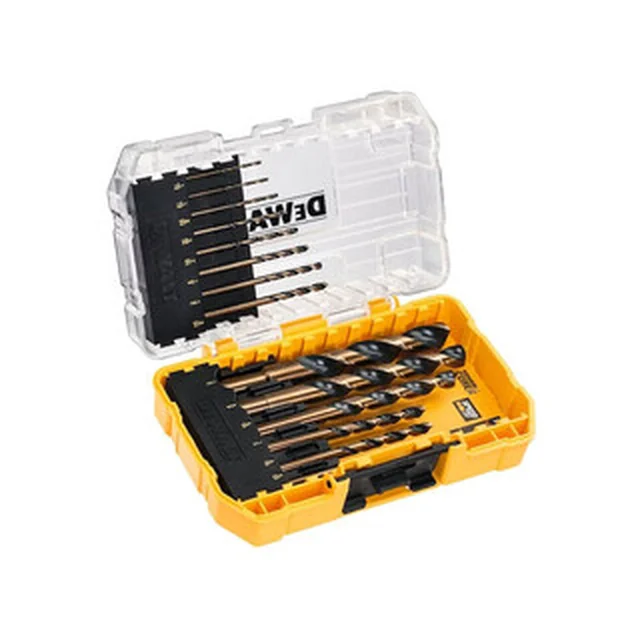 Conjunto de brocas DeWalt Black&Gold hSS-G-TIN 14 peças