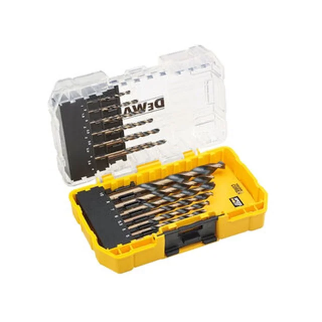 Conjunto de brocas DeWalt Black&Gold hSS-G-TIN 19 peças