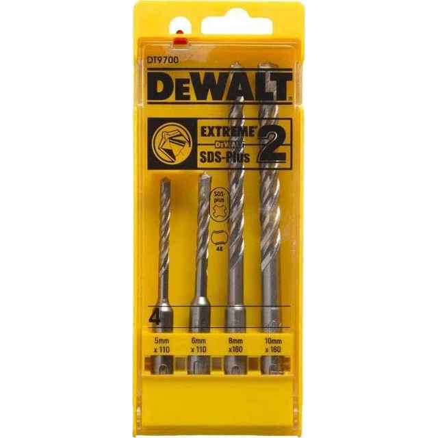 Conjunto de brocas DeWalt DT9700-QZ, SDS-plus, 4 unid.