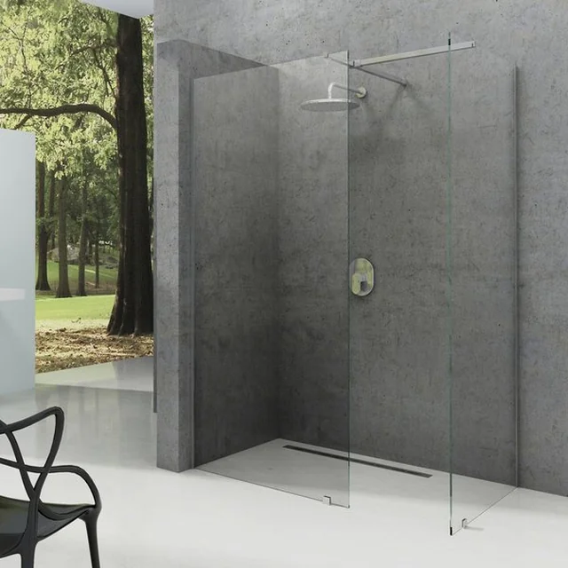 Conjunto de instalação para cabines de duche e paredes Ravak Brilliant e Walk-In, W SET, Uni Free/Wall (alumínio brilhante)