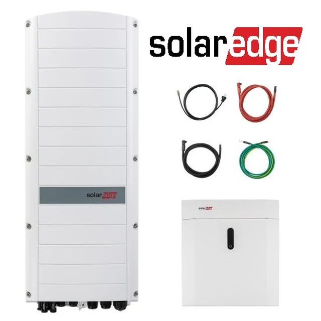 Conjunto residencial SolarEdge SE10K-RWS + bateria doméstica 48V 4,6kWh + bateria/cabo inversor RWS IAC-RBAT