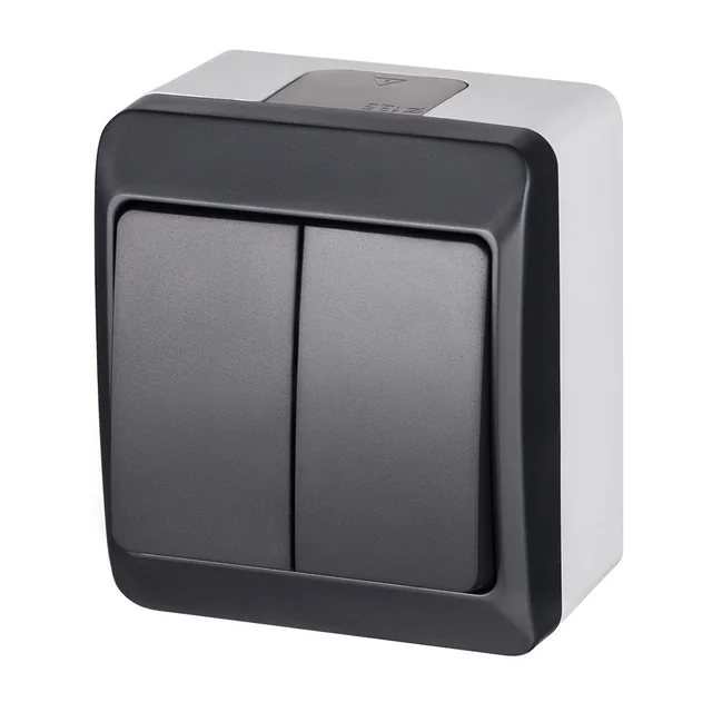 Connecteur "CANDELHOLD", gris/anthracite IP44 HERMES