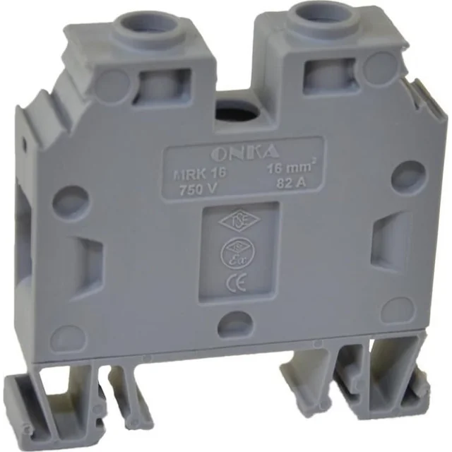 Connecteur pour rail fileté ONKA Elektrik MRK 16mm2 gris T0-1132