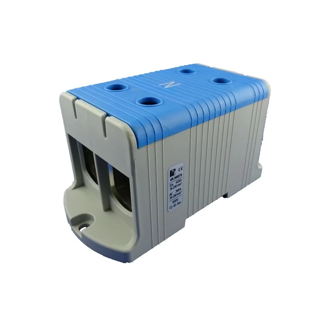 Connection terminal clamp 1 blue pole Cu-Al 4x240mm²​​​​​​​ mounting on DIN rail 35mm 380A (Al) 425A ( Cu)