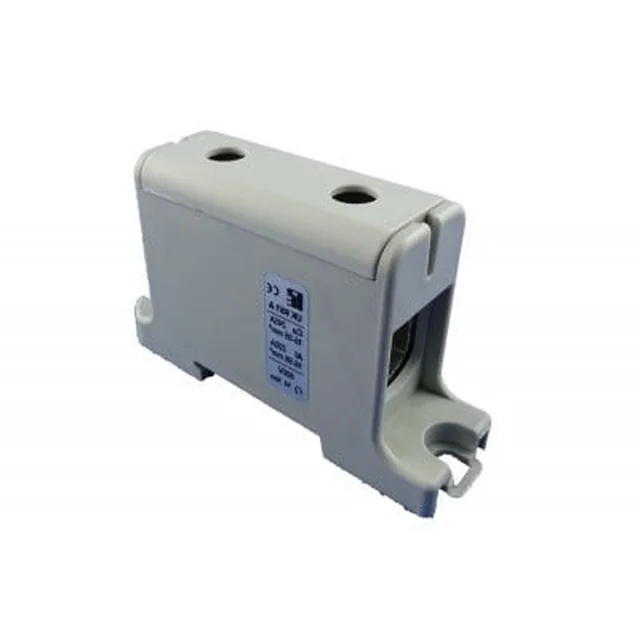 Connection terminal clamp 1 pole gray Cu-Al 2x50mm²​​​​​​​ mounting on DIN rail 35mm 145A (Al) 160A ( Cu)