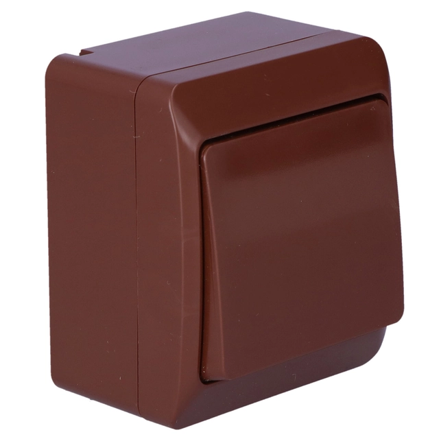 Connector 1-biegowy stair, surface-mounted,IP44, bronze, HERMES