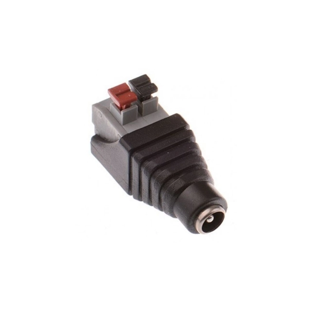 Connector Female power plug with quick clip