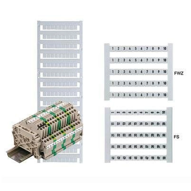 Connector markering (1opk=500 stuks) DEK 5 FWZ 1-10