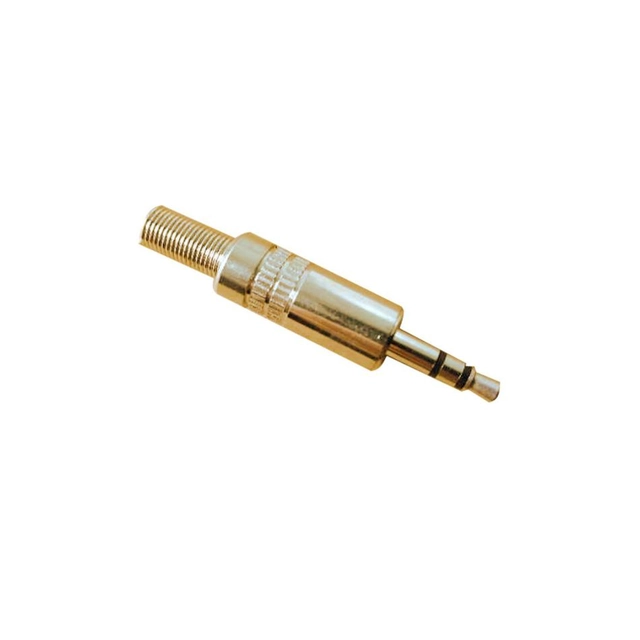 Connector Mufa JACK 3.5 metal (male) AUDIO with central wire bonding on the screw