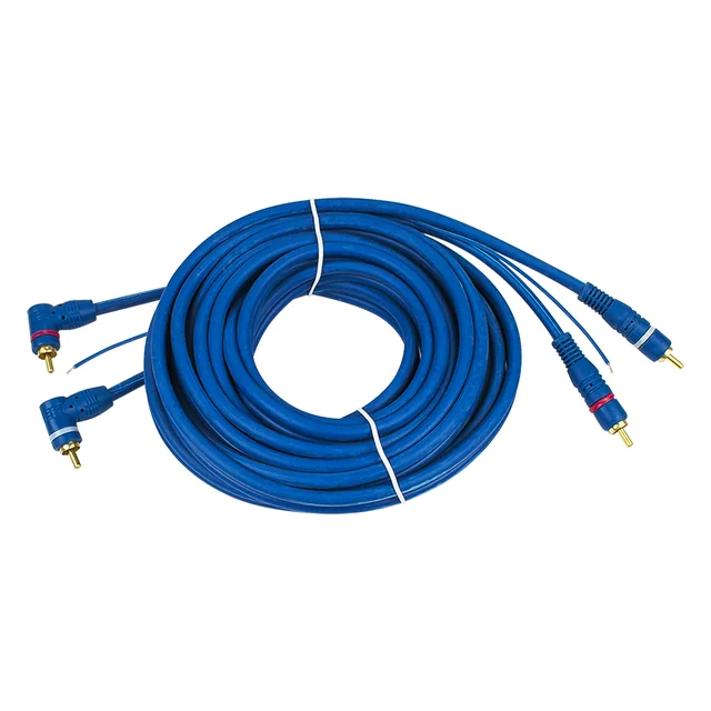 Connessione 2xRCA 6mm 5m dorata ad angolo +