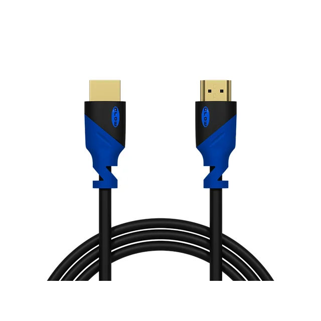 Connexion HDMI-HDMI BLEU droite 1.5m 4K