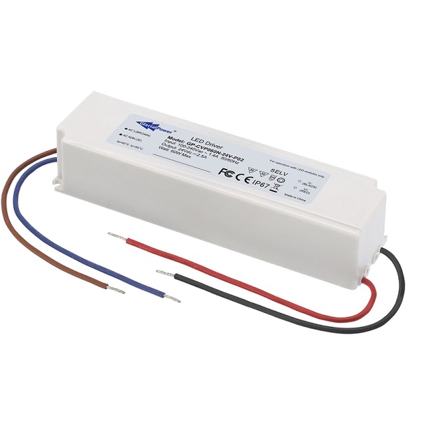 Constant voltage (CV) LED 60W 24VDC 2.5A power supply