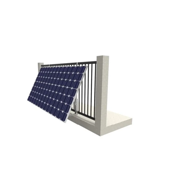 Construção de sistema de varanda, varanda fotovoltaica