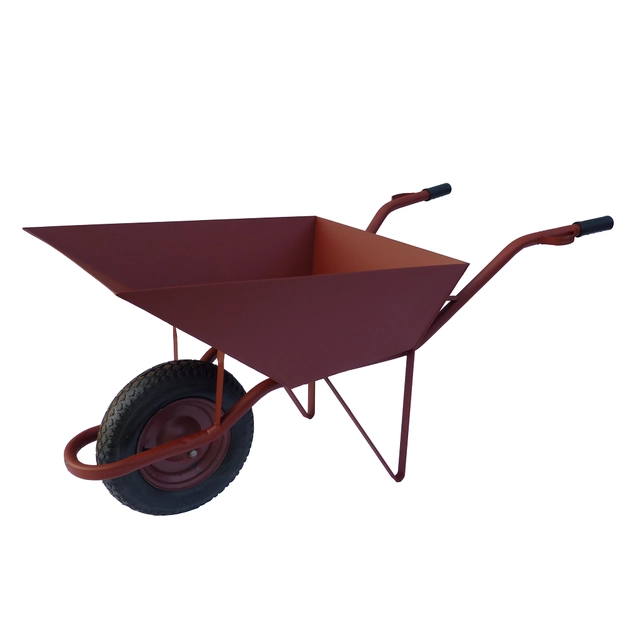 Construction wheelbarrow on an inflatable wheel 80L