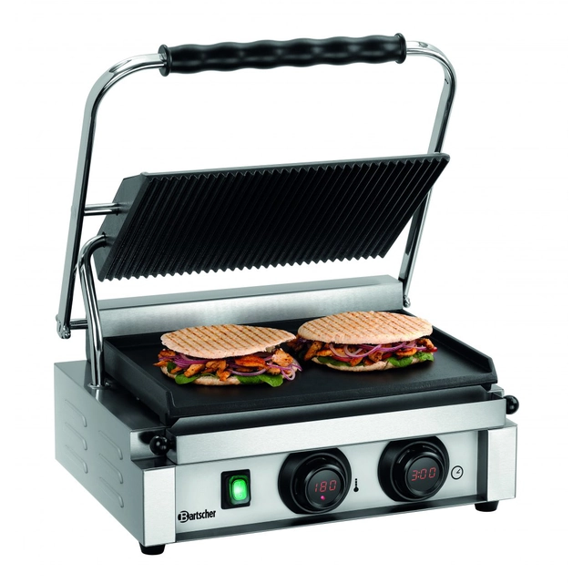 Contact Grill Digital Fondo Liso 2200w Bartscher A150976